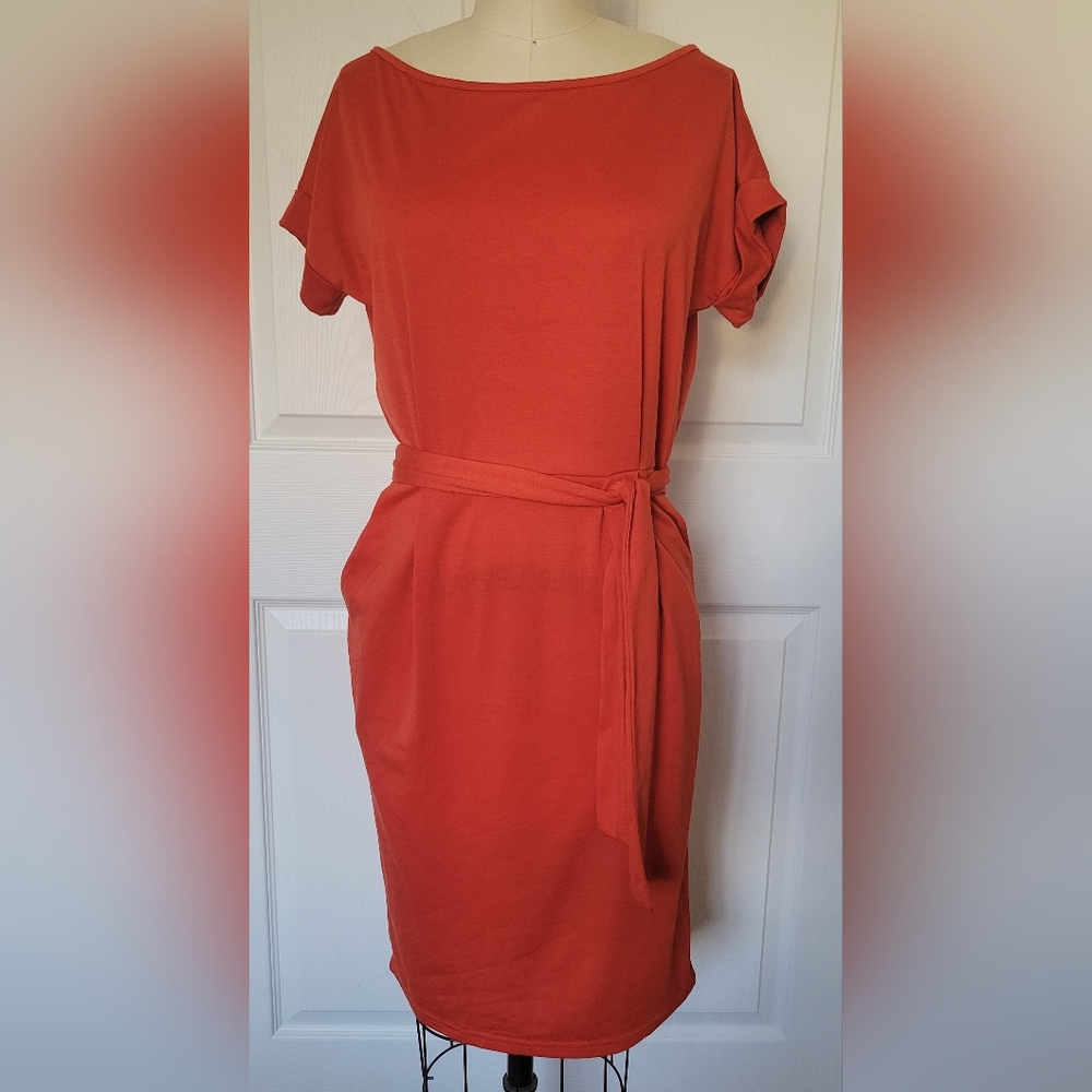 NWOT Shein Orange Dress